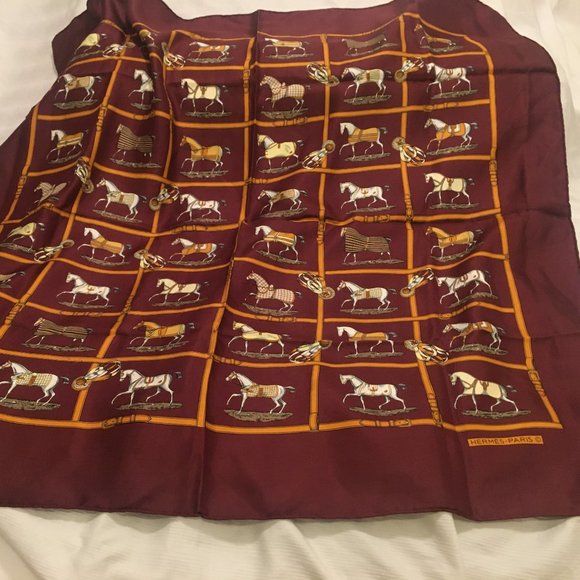 Hermes Accessories - Vintage Hermes Silk Scarf